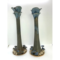 Svampljusstake Blue Crystal