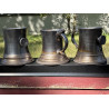 Sejdel svart stengods, guld- och silverglasyr, 1,3 liter